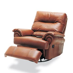 Poltrona Reclinavel Capri MH 1217 com Massageador em Courino Texas Marrom - 55590