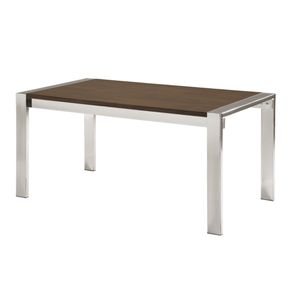 Mesa de Jantar Duda com Tampo MDF Tabaco Base Cromada 178cm - 55721