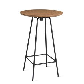 Mesa Bistro Vegas com Tampo MDF Rattan Base Aco Preta 68 cm (DIAM) - 55744