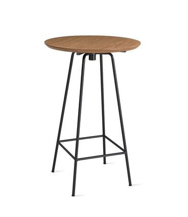 Mesa Bistro Vegas com Tampo MDF Rattan Base Aco Preta 68 cm (DIAM) - 55744