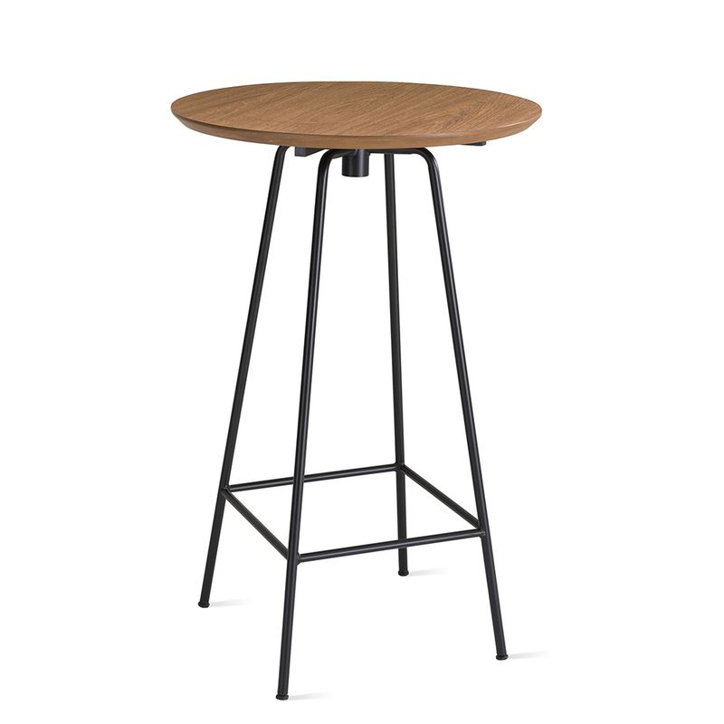 MesaBistroVegascomTampoMDFRattanBaseAcoPreta68cmDIAM55744