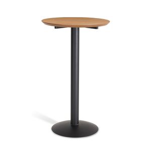 Mesa Bistro Jack com Tampo MDF Rattan Base Aco Preta 60 cm (DIAM) - 55747