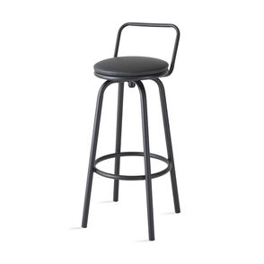 Banqueta Compass Arcada Assento Dunas Preta 76 cm (ALT) - 55792