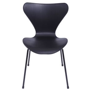 Cadeira Jacobsen Series 7 Polipropileno Preto com Base Metal - 55944