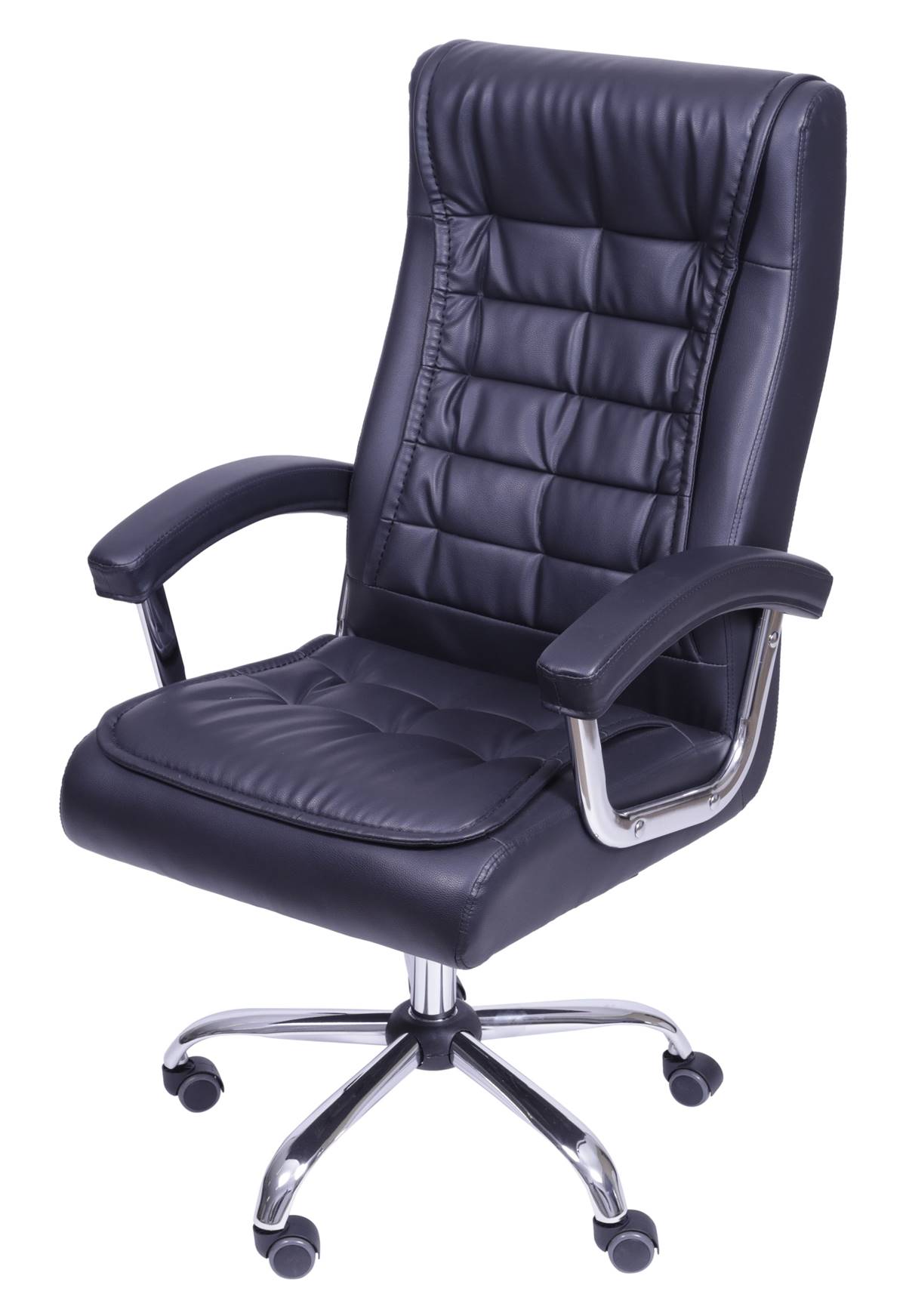 Cadeira-Office-Luxo-em-Courino-Preto-com-Base-Rodizio-Cromada---55947