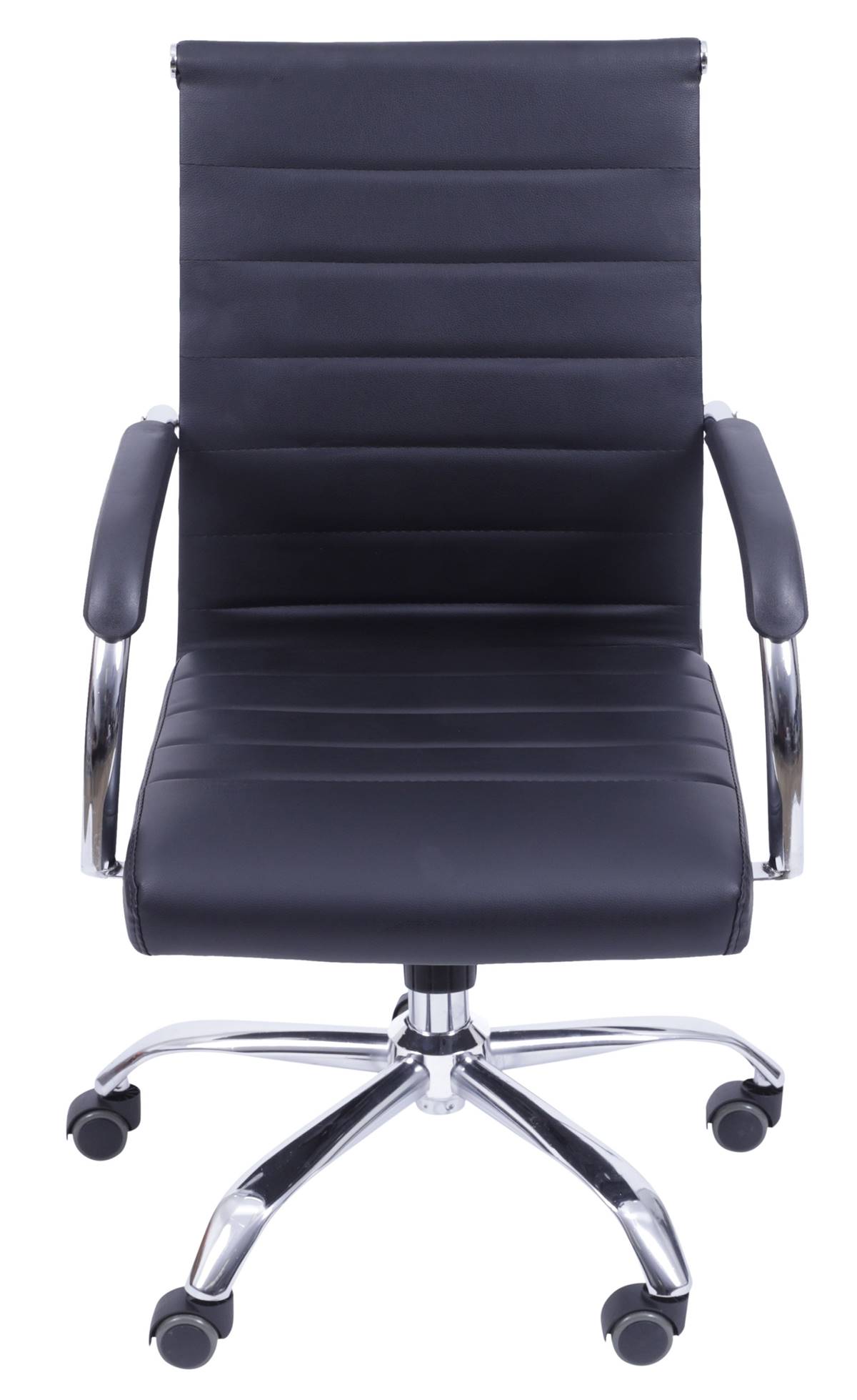 Cadeira-Office-Light-Baixa-Courino-Preto-com-Base-Rodizio-Cromada---55948