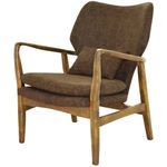 PoltronaCibelleAssentoCourinoMarromcomAlmofadaBaseMadeiraClara56065