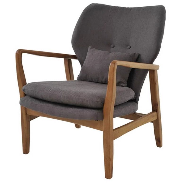 PoltronaCibelleAssentoLinhoCinzacomAlmofadaBaseMadeiraClara56067