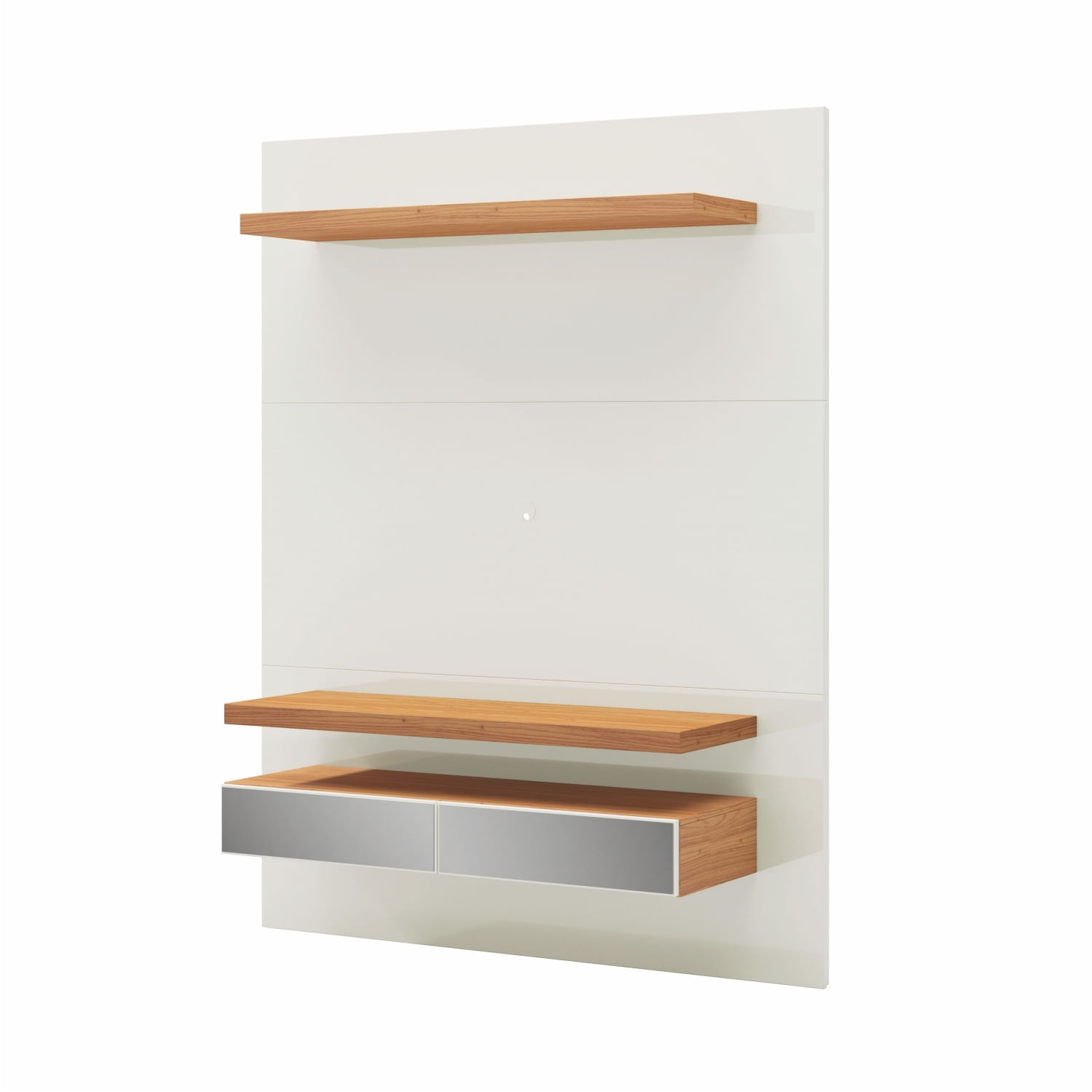 Home-Suspenso-Pompeia-com-Led-e-2-Gavetas-Espelhadas-cor-Off-White-Brilho-com-Freijo-140-MT--LARG----56492-