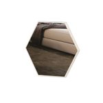 EspelhoHexagonoLogusPequenocorOffWhiteBrilho35cmLARG56527