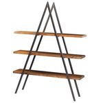 EstanteUnionemMadeiracorRusticBrowncomBaseGrafite140MTLARG55665