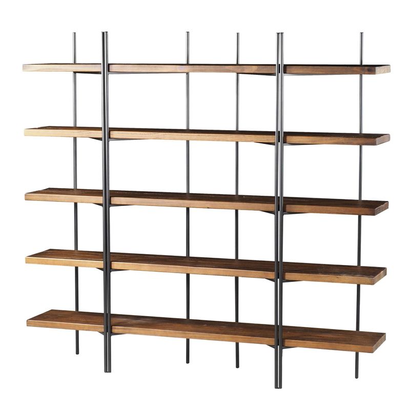 EstantePartitioncorRusticBrowncomEstruturaemAcoGrafite200MTLARG46388