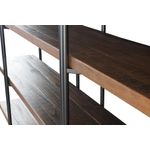 EstantePartitioncorRusticBrowncomEstruturaemAcoGrafite200MTLARG46388