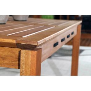 Mesa Jantar Trama em Madeira cor Verniz Jatoba 220cm - 56740