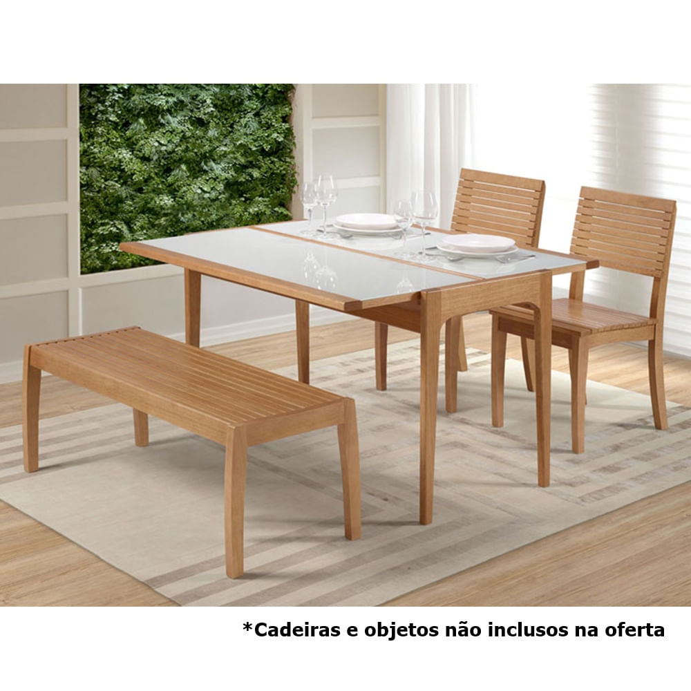 Mesa-Aparador-Elastica-Seixas-com-Tampo-de-Vidro-Fendi-Base-Madeira-cor-Amendoa-120-MT--LARG----54428-