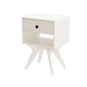 Mesa de Cabeceira Retro cor Off White - 57182