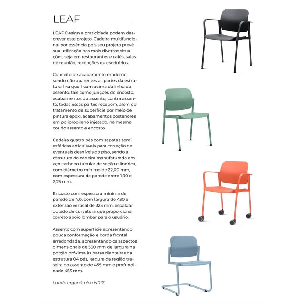 Kit-2-Cadeiras-Leaf-com-Bracos-Base-Rodizio-Laranja---57387