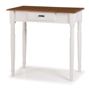 Aparador Mini Elegance Branco Com Imbuia Pes Torneados 80cm (Larg) - 58814