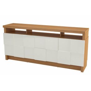 Buffet Delos Quadriculado cor Freijo com Off White 1,76 MT (LARG) - 59045