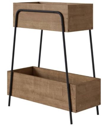 Estante Huesca Vermont Estrutura Preta 75 cm (LARG) - 56976