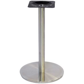 Mesa Bistro Georgia com Tampo Quadrado Branco de 60cm Base Inox - 59679