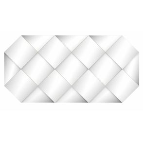 Painel Decorativo Ametista com Espelhos cor Off White Brilho 1,70 MT (LARG) - 57714