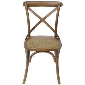 Cadeira Katrina Top Madeira Escura Assento Rattan - 46523