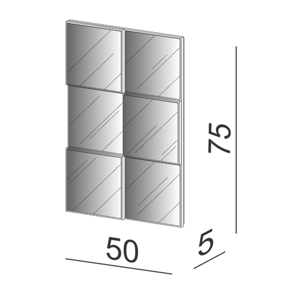 Quadro-Espelho-Argos-Mini-50cm--LARG--cor-Freijo---59742