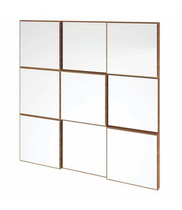 Quadro Espelho Argos Pequeno 75 cm (LARG) cor Freijo - 59767