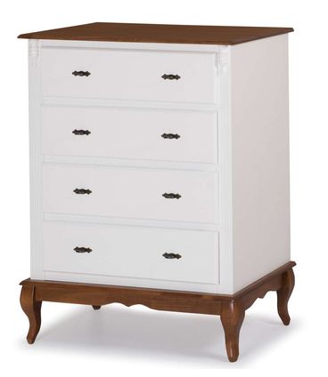 Comoda Malci Branca 4 Gavetas 116cm - 59786