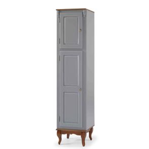 Paneleiro Cozinha Cinza Escuro 2 Portas Madeira 205cm - 59813