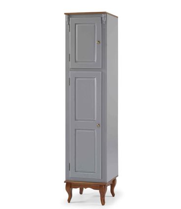 Paneleiro Cozinha Cinza Escuro 2 Portas Madeira 205cm - 59813