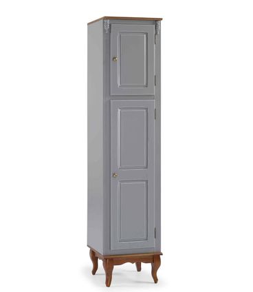 Paneleiro Cozinha Cinza Escuro 2 Portas Madeira 205cm - 59813