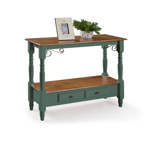 Aparador Elegance Verde Musgo Tampo Imbuia 2 Gavetas Pes Torneados 116cm - 59860