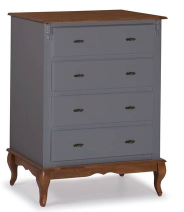 Comoda Malci Cinza Escuro 4 Gavetas 116cm - 59898