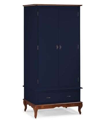 Roupeiro Taco Azul Petroleo 2 Portas 1 Gaveta 205cm - 59909