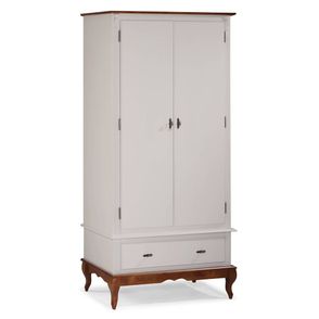 Roupeiro Taco Off White 2 Portas 1 Gaveta 205cm - 59911