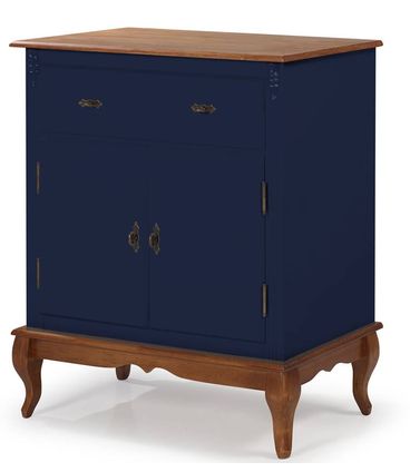 Balcão Fiona Azul Petróleo 2 Portas 1 Gaveta 99cm - 59917