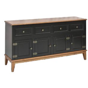 Buffet Antoine Preto 4 Gavetas 4 Portas 83cm - 56118