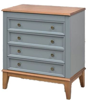 Comoda Luna 4 gavetas Cinza 83cm - 58742