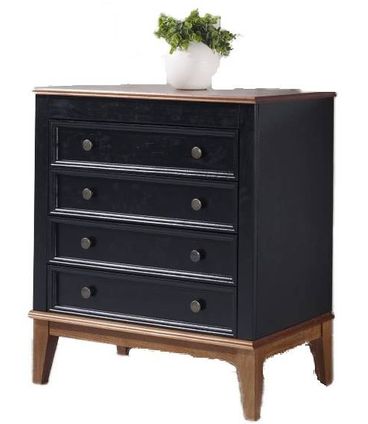 Comoda Luna 4 gavetas Preto 83cm - 58743