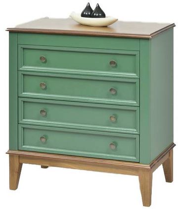 Comoda Luna 4 gavetas Verde 83cm - 58741