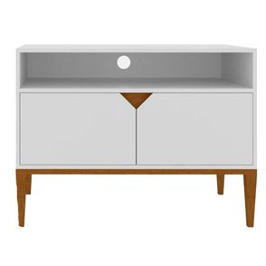 Rack Bruno 2 Portas em Madeira Macica cor Branca 89 cm - 55401