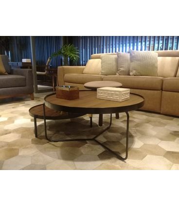 Mesa Centro Kevin Castanho Bronze 77 cm - 41625