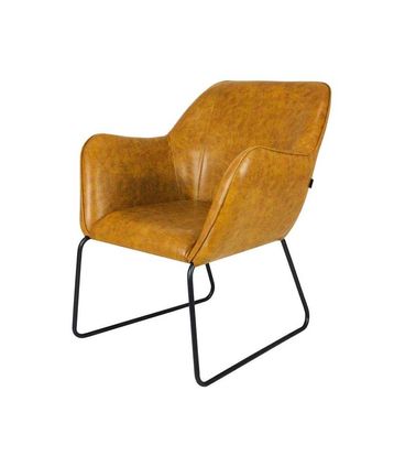 Poltrona Elite Caramelo Base Preta 84cm - 60066