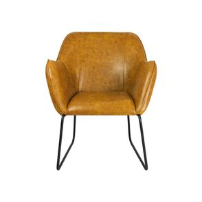 Poltrona Elite Caramelo Base Preta 84cm - 60066