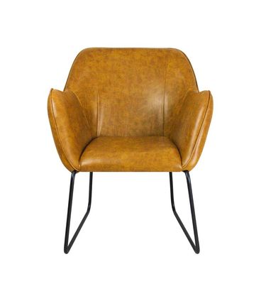 Poltrona Elite Caramelo Base Preta 84cm - 60066