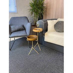 Mesa Apoio Monalisa Alta Natural Base Aco Corten 56cm - 60202