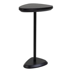 Mesa Apoio Elsinki Baixa Ebanizado Base e Haste Preta 55cm - 60229