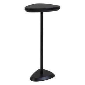 Mesa Apoio Elsinki Alta Couro Croco Haste e Base Preta 65cm - 60233